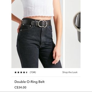 Urban Outfitters Double O-Ring Belt